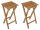Garden Pleasure Gartenhocker YAKIMA braun, 2 St.