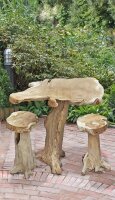 Garden Pleasure Bartisch-Set SURGA, natur Holz, 3-teilig