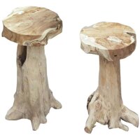 Garden Pleasure Bartisch-Set SURGA, natur Holz, 3-teilig