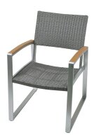 Garden Pleasure Sitzgruppe AVA, silber Kunststoff, Metall, 7-teilig