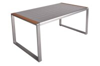Garden Pleasure Sitzgruppe AVA, silber Kunststoff, Metall, 7-teilig