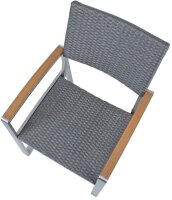 Garden Pleasure Sitzgruppe AVA, silber Kunststoff, Metall, 7-teilig