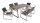 Garden Pleasure Sitzgruppe AVA, silber Kunststoff, Metall, 7-teilig