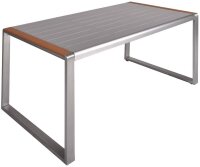 Garden Pleasure Sitzgruppe AVA, silber Kunststoff, Metall, 7-teilig