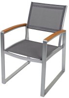Garden Pleasure Sitzgruppe AVA, silber Kunststoff, Metall, 7-teilig