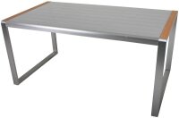 Garden Pleasure Sitzgruppe AVA, silber Kunststoff, Metall, 7-teilig