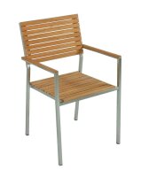 Garden Pleasure Sitzgruppe DENVER, silber Holz, Metall, 5-teilig
