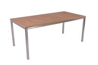 Garden Pleasure Sitzgruppe DENVER, silber Holz, Metall, 5-teilig