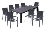 Garden Pleasure Sitzgruppe AMIRA, grau Kunststoff,...