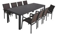 Garden Pleasure Sitzgruppe AMIRA, grau Kunststoff,...
