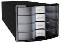HAN Schubladenbox Impuls  transparent 1012-363D, DIN A4...
