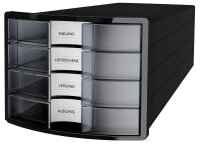 HAN Schubladenbox Impuls  transparent 1012-363D, DIN A4...