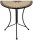 Garden Pleasure Gartentisch AMARILLO braun, ocker, beige halbrund 30,0 x 60,0 x 70,0 cm