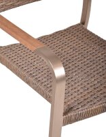 Garden Pleasure Sitzgruppe FLORENCE, silber Kunststoff, Metall, 5-teilig  ( 305397-4 )