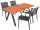 Garden Pleasure Sitzgruppe DAVINA, anthrazit Kunststoff, Metall, 5-teilig