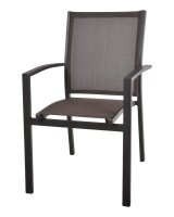 Garden Pleasure Sitzgruppe DAVINA, anthrazit Kunststoff, Metall, 7-teilig