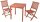 Garden Pleasure Sitzgruppe ANGWIN/PITTSBURGH, natur Holz, 3-teilig