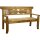 Garden Pleasure Gartenbank PADAR 940230 natur Holz 150,0 cm