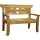 Garden Pleasure Gartenbank PADAR 940229 natur Holz 135,0 cm
