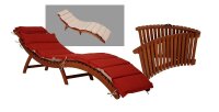 Garden Pleasure Sonnenliege NASSAU natur Holz