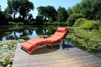 Garden Pleasure Sonnenliege NASSAU natur Holz