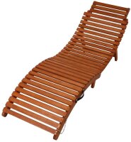 Garden Pleasure Sonnenliege NASSAU natur Holz