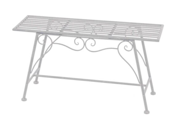 Garden Pleasure Gartenbank LORIN 950383 weiß Metall 83,0 cm