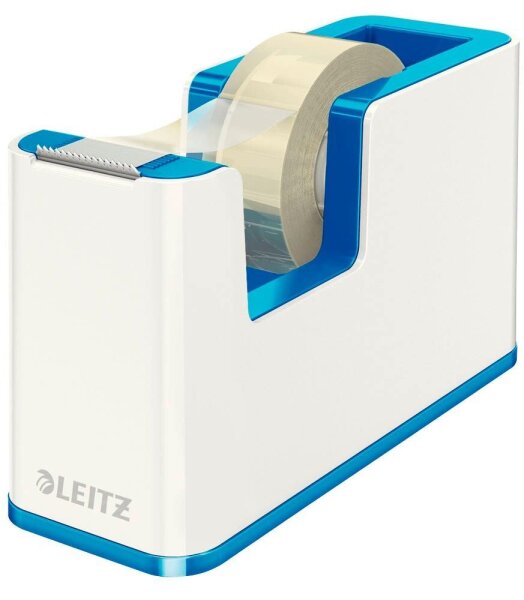 LEITZ Tischabroller WOW Duo Colour perlweiß/blau