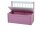 Garden Pleasure Sitztruhe Kinder 314647-2 pink, weiß Holz 60,0 cm