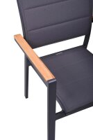 Garden Pleasure Sitzgruppe DAVINA, anthrazit Kunststoff, Metall, 5-teilig