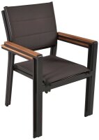 Garden Pleasure Sitzgruppe DAVINA, anthrazit Kunststoff, Metall, 5-teilig