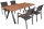 Garden Pleasure Sitzgruppe DAVINA, anthrazit Kunststoff, Metall, 5-teilig
