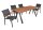 Garden Pleasure Sitzgruppe DAVINA, anthrazit Kunststoff, Metall, 5-teilig