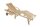 Garden Pleasure Sonnenliege JAVA natur Holz