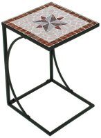 Garden Pleasure Gartentisch AMARILLO braun, grau, rot,...