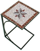 Garden Pleasure Gartentisch AMARILLO braun, grau, rot,...
