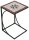 Garden Pleasure Gartentisch AMARILLO braun, grau, rot, beige quadratisch 35,0 x 35,0 x 53,0 cm