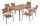 Garden Pleasure Sitzgruppe FLORENCE, silber Kunststoff, Metall, 7-teilig