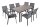 Garden Pleasure Sitzgruppe RANA, grau Kunststoff, Metall, 9-teilig