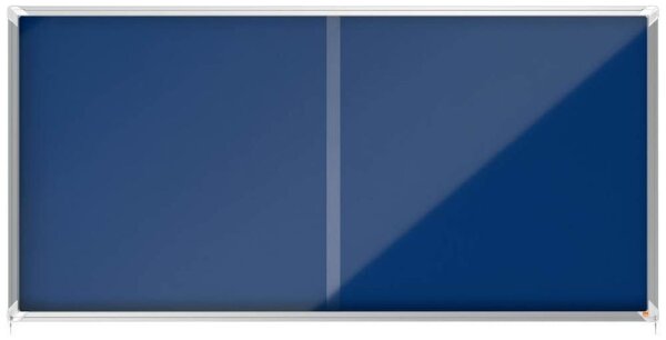 nobo Schaukasten silber 27x DIN A4 200,0 x 6,3 x 97,0 cm, 1 St.