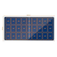 nobo Schaukasten silber 27x DIN A4 200,0 x 6,3 x 97,0 cm, 1 St.