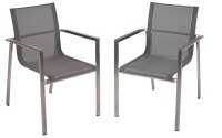 Garden Pleasure Sitzgruppe SIENNA, silber Kunststoff, Metall, 9-teilig  ( 305433-3 )