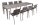 Garden Pleasure Sitzgruppe SIENNA, silber Kunststoff, Metall, 9-teilig  ( 305433-3 )