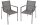 Garden Pleasure Sitzgruppe SIENNA, silber Kunststoff, Metall, 9-teilig  ( 305433-3 )