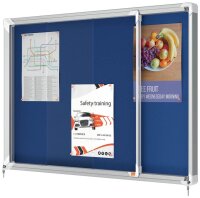 nobo Schaukasten silber 8x DIN A4 92,5 x 6,3 x 66,8 cm, 1 St.