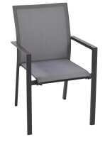 Garden Pleasure Sitzgruppe DAVINA, anthrazit Kunststoff, Metall, 7-teilig