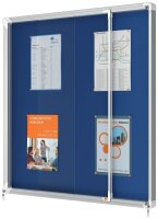 nobo Schaukasten silber 12x DIN A4 92,5 x 6,3 x 97,0 cm, 1 St.