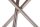 Garden Pleasure Gartentisch SOPHIA pfefferschwarz rund 110 x 110 x 75,0 cm