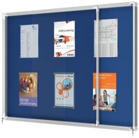 nobo Schaukasten silber 18x DIN A4 135,5 x 6,3 x 97,0 cm, 1 St.