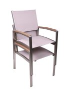 Garden Pleasure Sitzgruppe FLORENCE, silber Kunststoff, Metall, 7-teilig